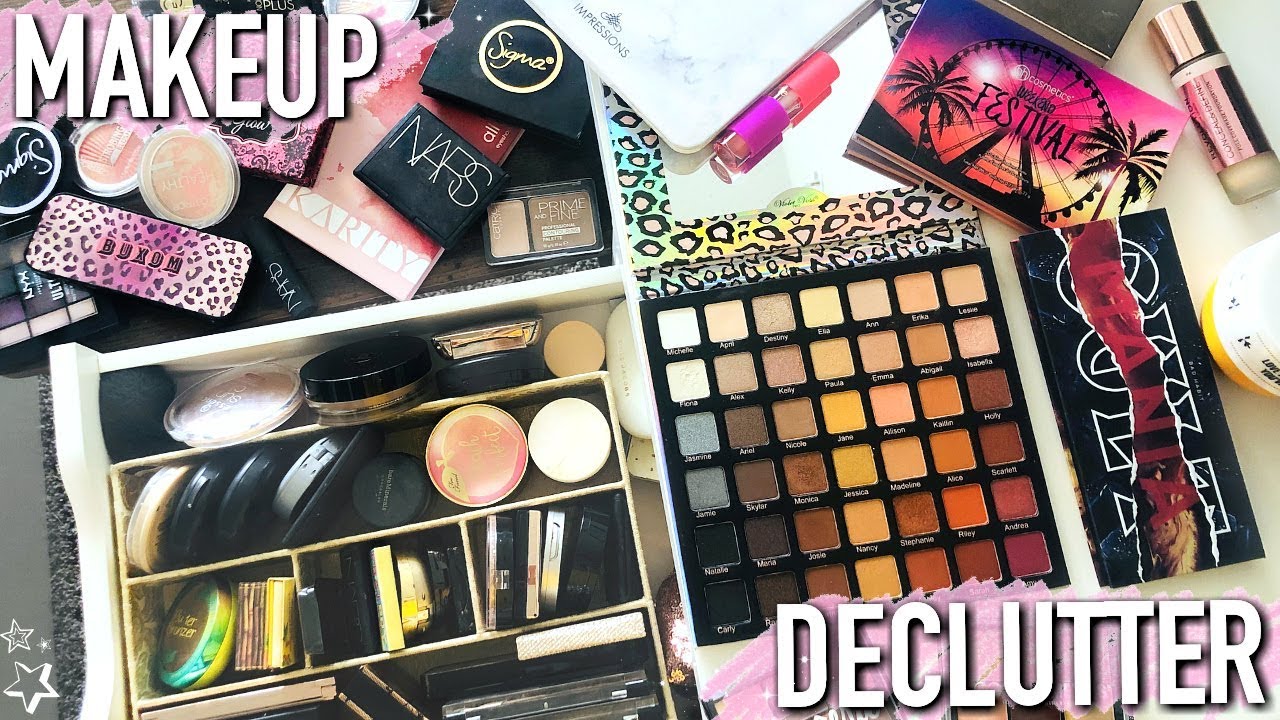 RUTHLESS DECLUTTER OF MY MOST USED MAKEUP! (everything must go)
