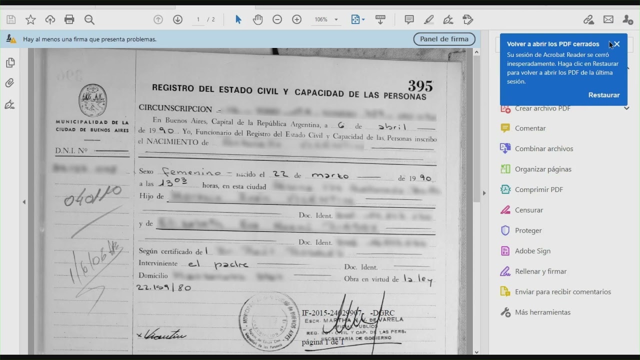 Tutorial de cómo pedir una subsanación.