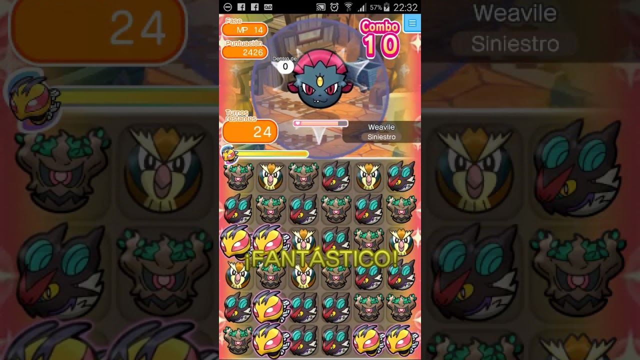 Pokemon shuffle Maraton/ survival Mode  itemless parte 1