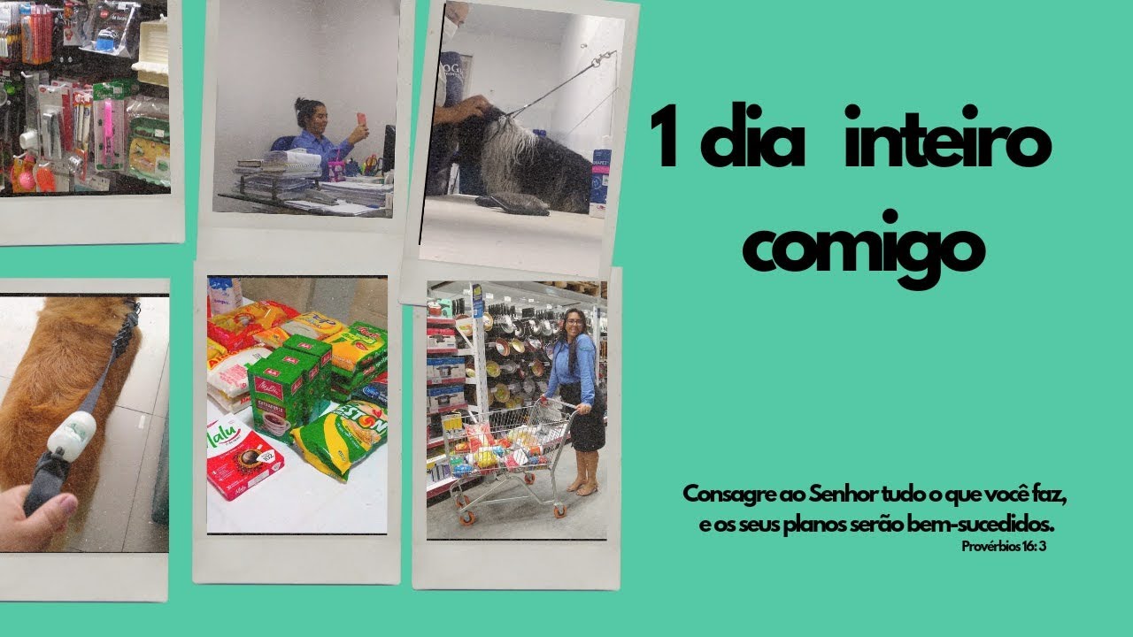 1 DIA INTEIRO COMIGO | FIZ COMPRINHAS NO CENTRO |FIZ COMPRAS NO MERCADO | AJUDEI NO BANHO E TOSA