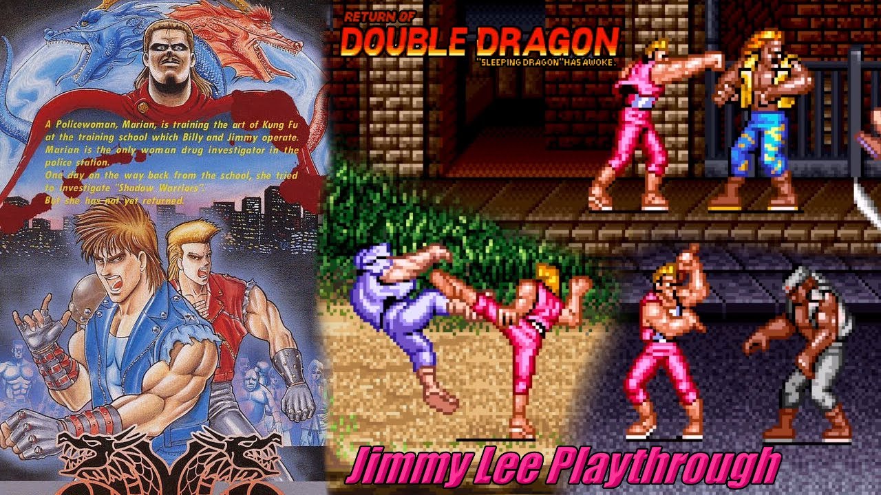 Return of Double Dragon (SFC/SNES) - Jimmy Lee Playthrough