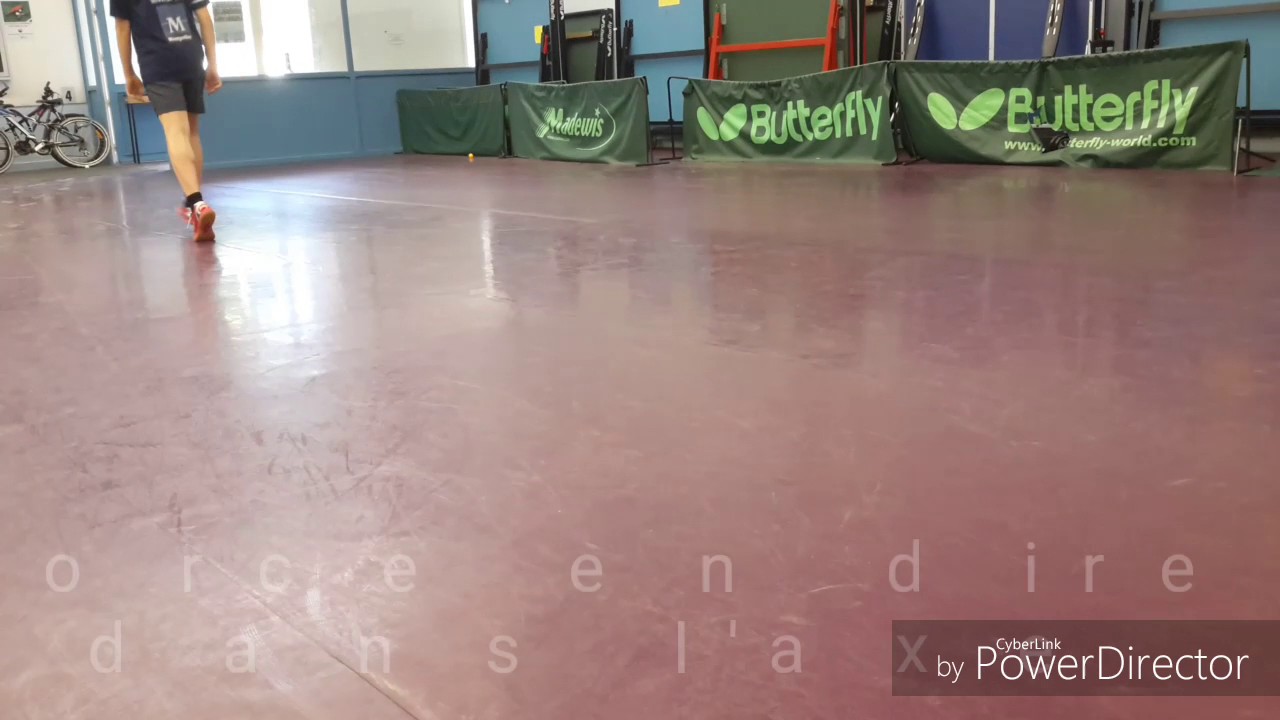Travail du pied, préparation physique, exemple tennis de table