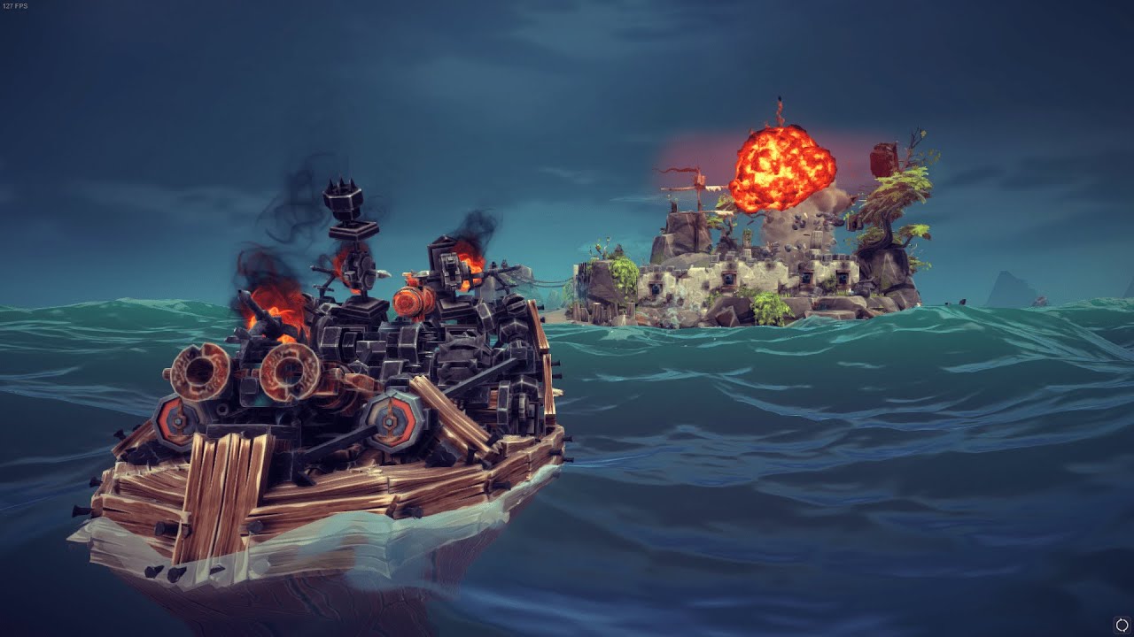 Supersonic bomb trickshots from a ship