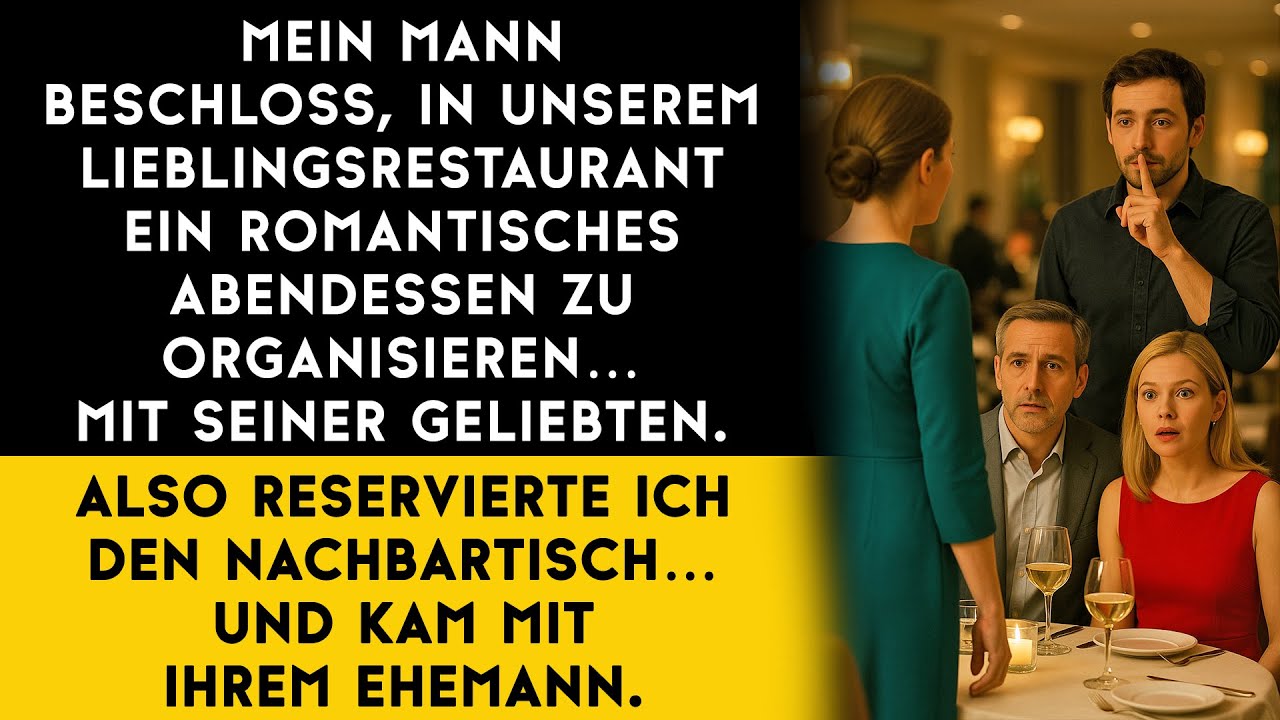 Mein Mann hat ein romantisches Abendessen organisiert… aber ich kam mit einem anderen