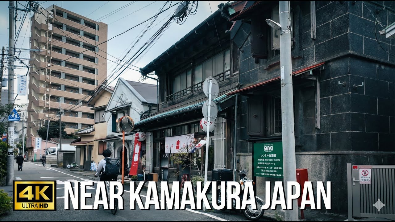 NEAR KAMAKURA JAPAN 4K ASMR Walking Tour - Hidden Samurai Trails: Fujisawa Post Town 【4K HDR】