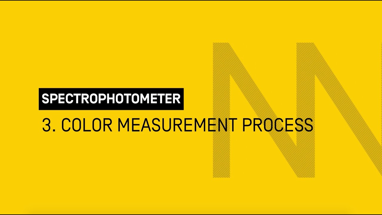Spectrophotometer | 3. COLOR MEASUREMENT PROCESS