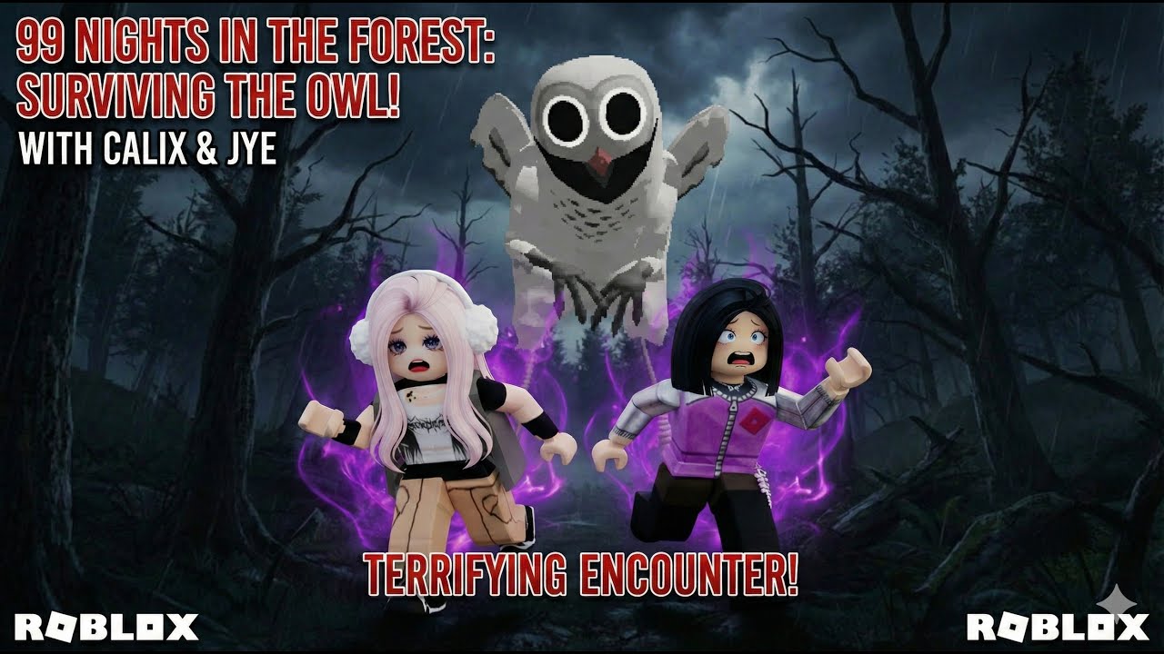 😱 Roblox 99 Nights in the Forest! Chased by a TERRIFYING Owl Monster! I Thought We Were DEAD... 💀