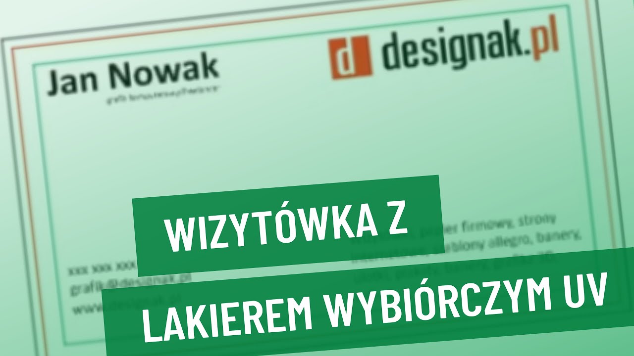 Jak zaprojektować wizytówkę? Wizytówka z lakierem wybiórczym w CorelDraw. Poradnik [##]