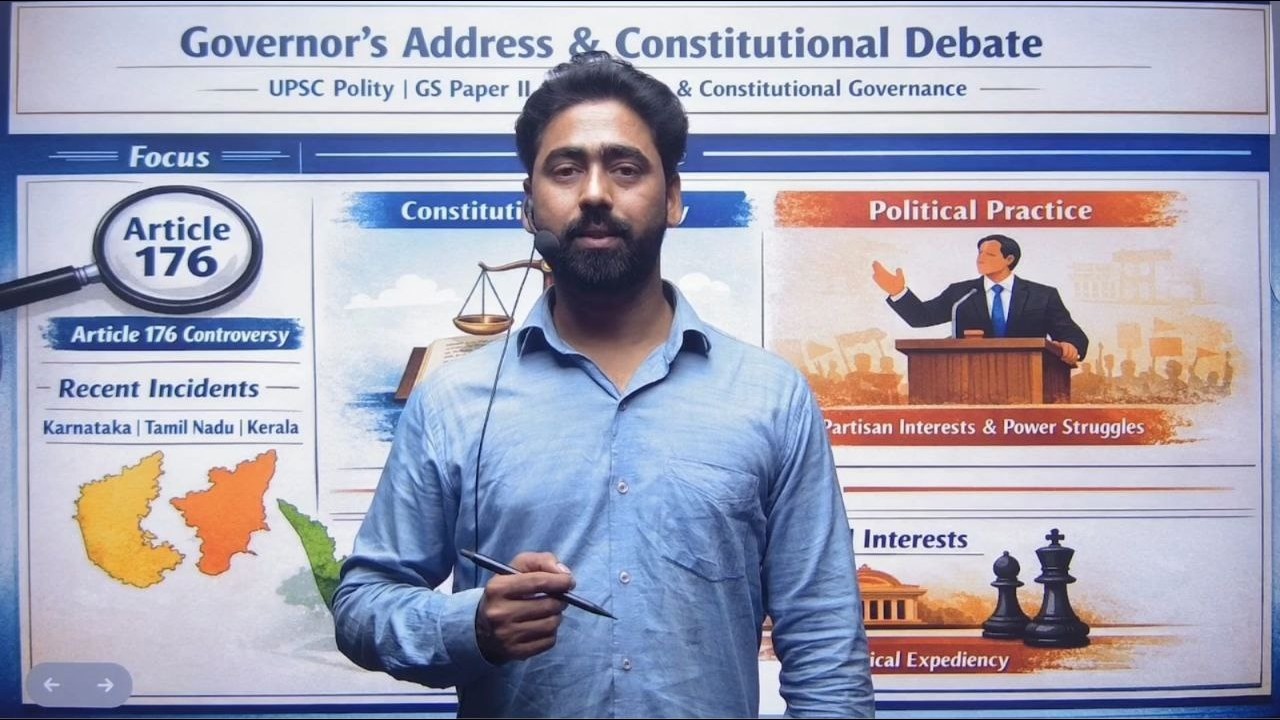 Governor's Address & Constitutional Debate| Article 176 Controversy | Current Affairs | GyanMade IAS