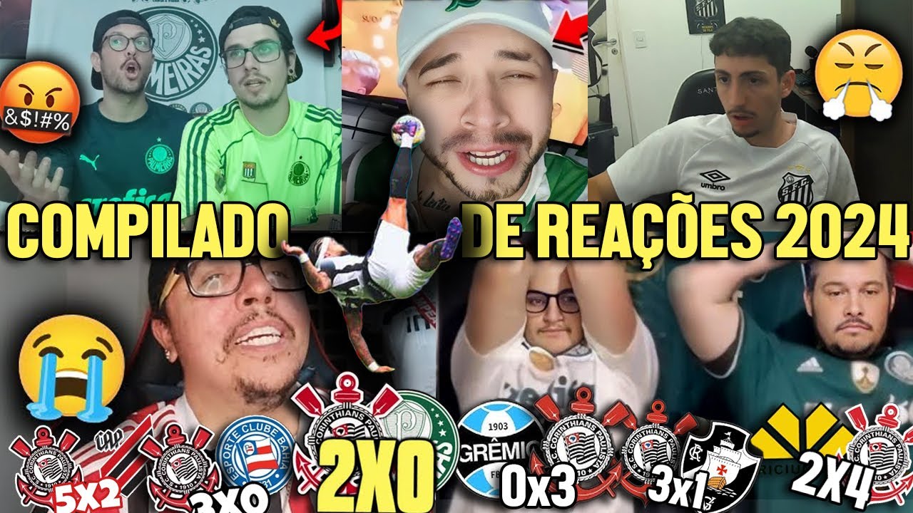 Compilado das melhores rea&ccedil;&otilde;es dos rivais do Corinthians em 2024