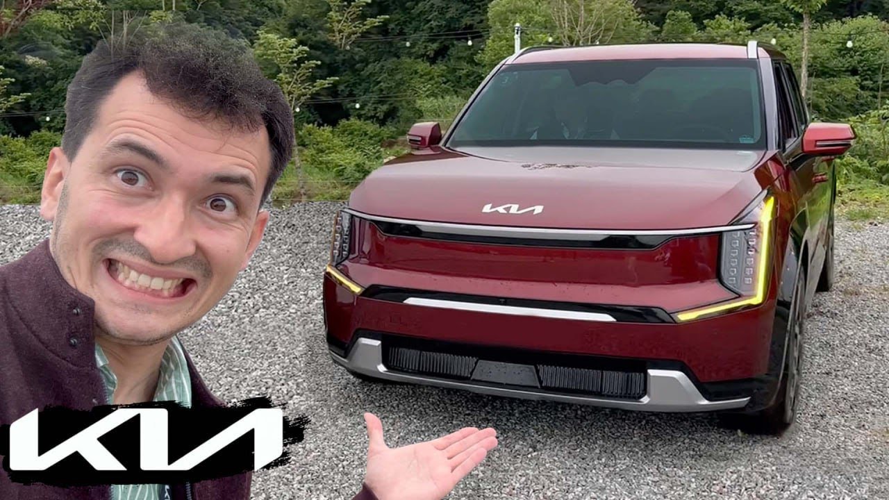 I'm DRIVING NEW KIA EV9 + 600 hp EV9 GT! Better than Mercedes GLE & BMW X5?! EV9 test-drive & review