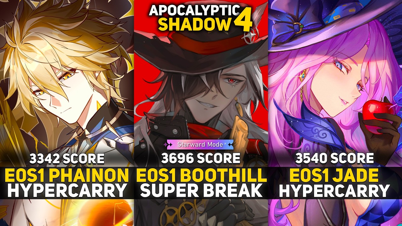 E0 Phainon Hyper & E0 Boothill Break & E0 Jade Hyper | Apocalyptic Shadow 4 Starward Mode | HSR 4.3