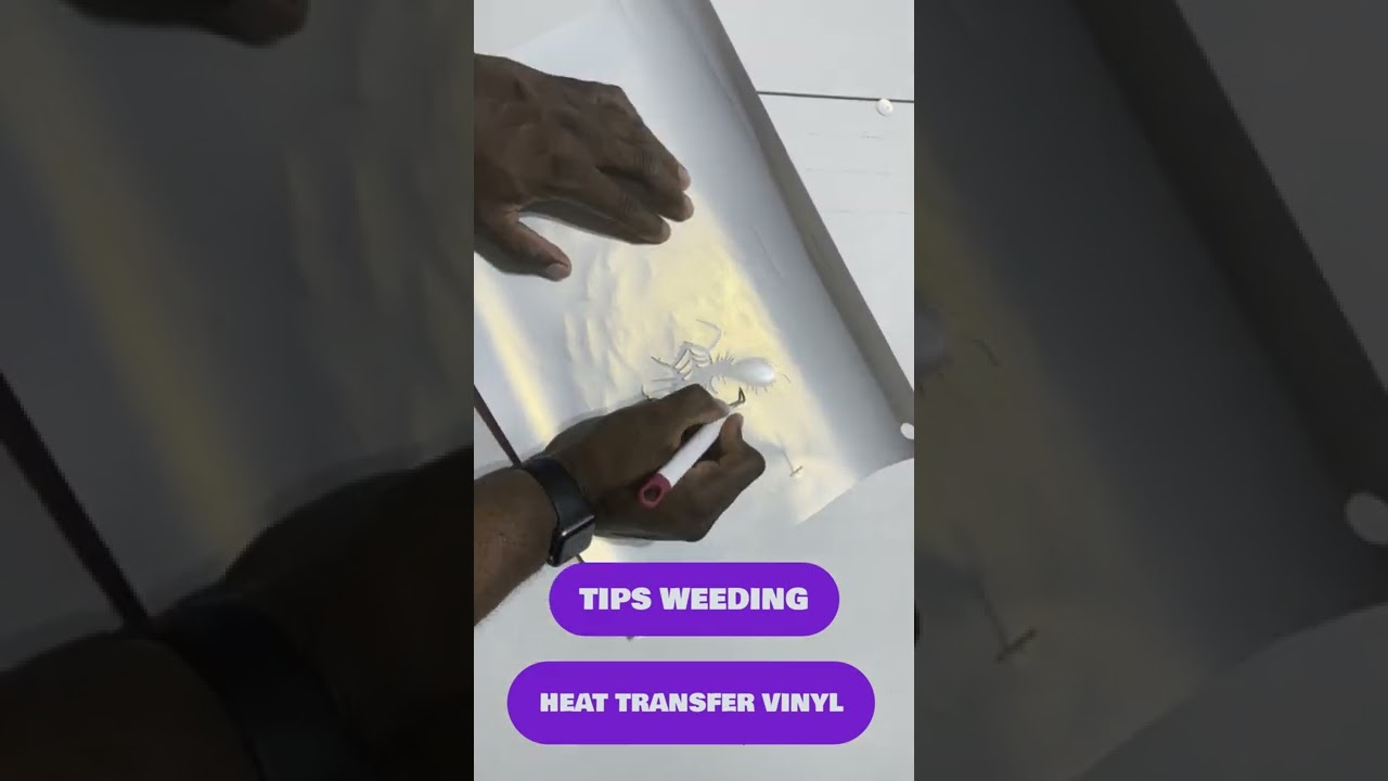 Tips Weeding Heat Transfer Vinyl #shorts #heattransfervinyl