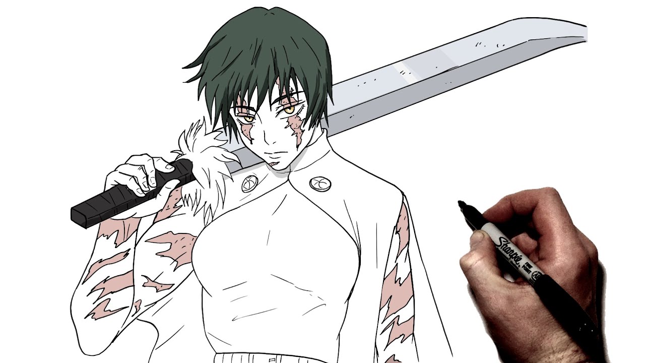 How To Draw Maki (Awakened) | Step By Step | JJK