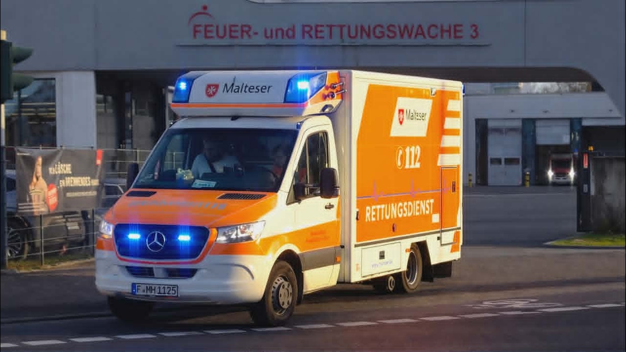 [📟 2 Alarme gleichzeitig & ein symaptisches Lächeln im 2. RTW 😉] 2x RTW FW 3 BF Frankfurt a.M.