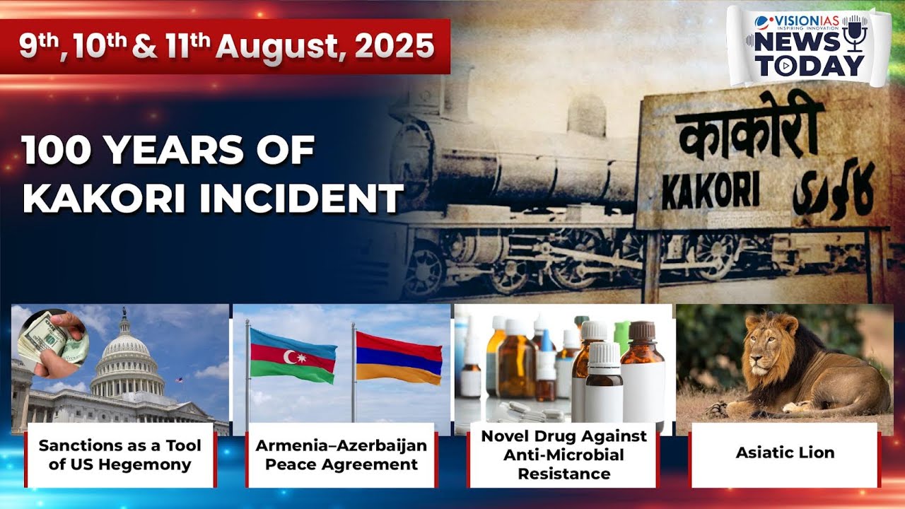 News Today | Daily Current Affairs | 9th, 10th & 11th August, 2025