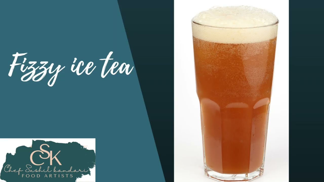 How to make perfect fizzy iced tea || Sparkling iced tea