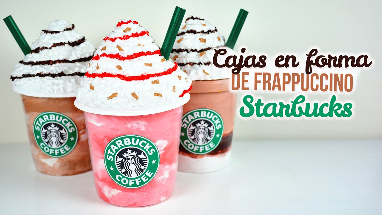 DIY CAJA en forma de FRAPPUCCINO (Starbucks)  | DREEN