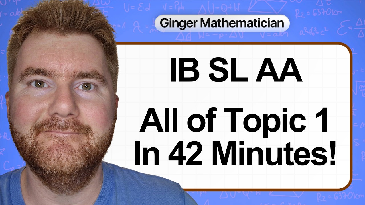All of IB Maths SL AA Topic 1: What You Need To Know