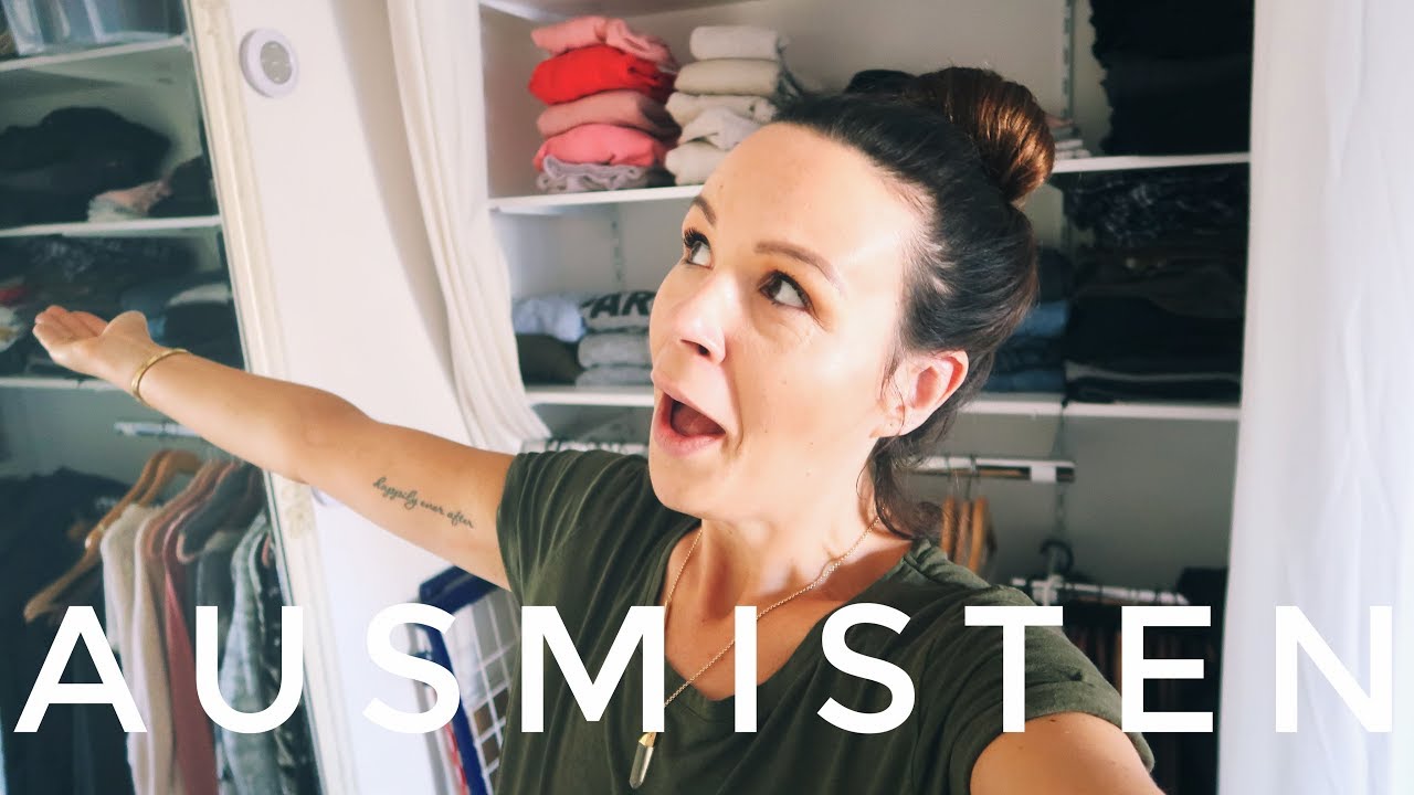 MINIMALISMUS SERIE. KLEIDERSCHRANK AUSMISTEN, ORGANISIEREN. CAPSULE WARDROBE
