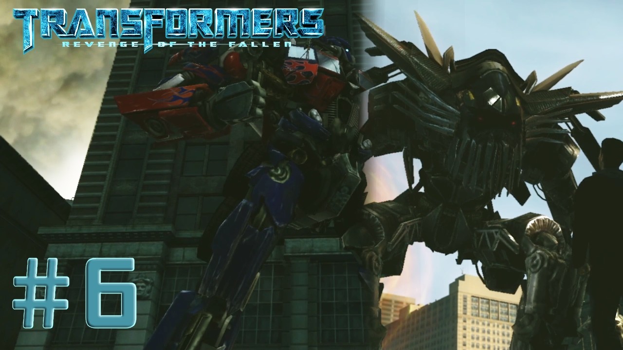Transformers: Revenge of the Fallen Gameplay Part 6 - Riding Shotgun | East Coast Downtown