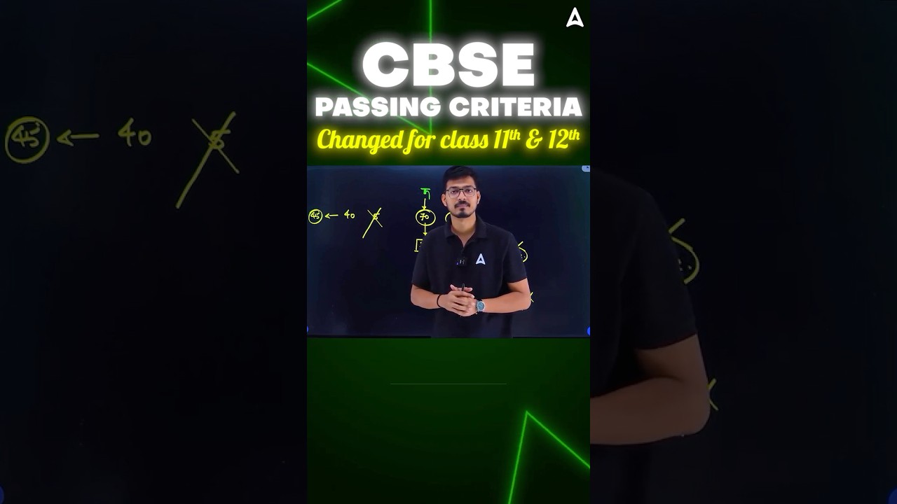 CBSE Class 11 & 12 Passing Marks Rule Explained by Hemant Sir