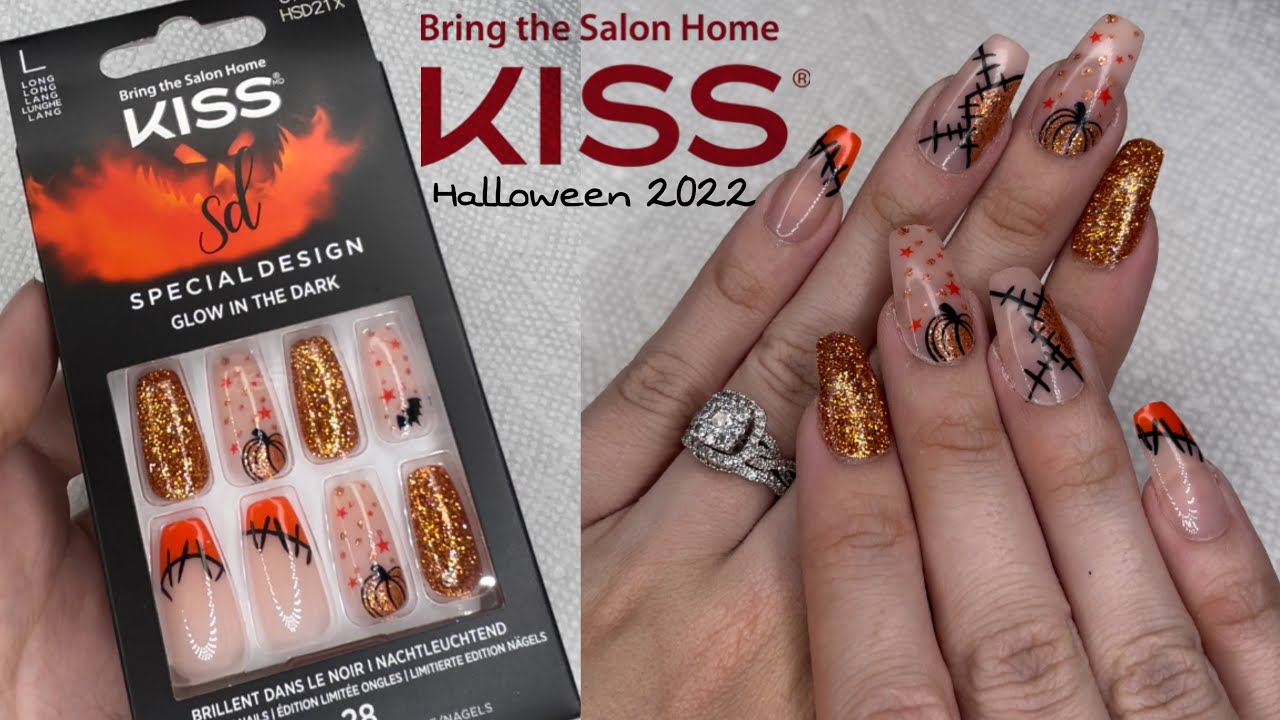 KISS SPECIAL DESIGN HALLOWEEN PRESS ON NAILS 2022 REVIEW + APPLICATION