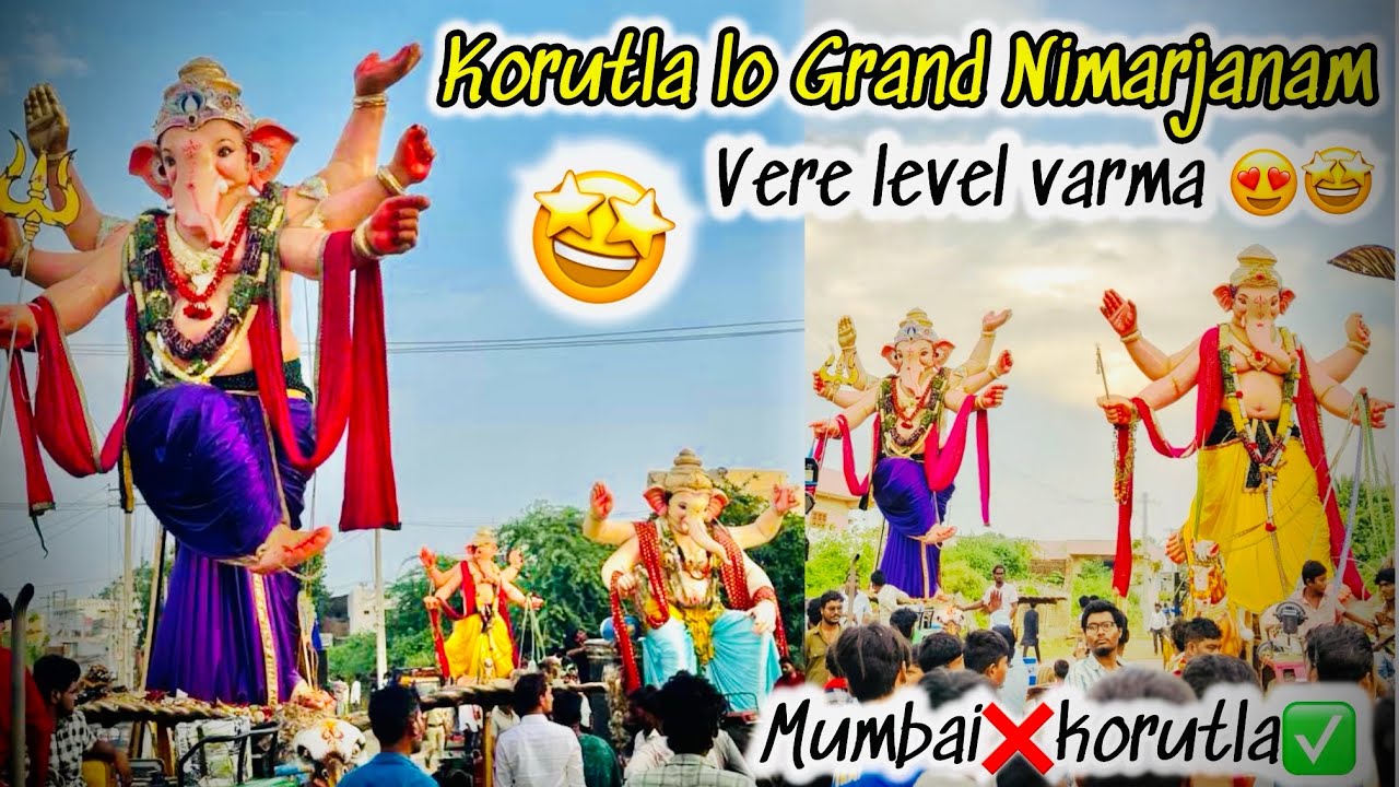 Korutla Ganesh Nimarjanam ||#rckiddovlogs ||2024 ||🤩🫨Full Hawa ||