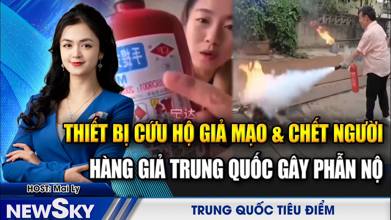 Bình chữa cháy giả tại Trung Quốc, thiết bị cứu sinh biến thành cỗ máy giết người!