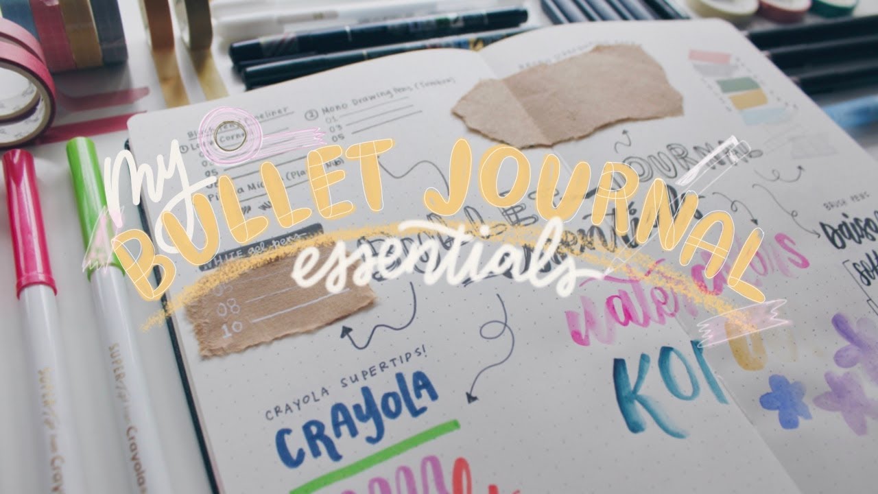 My Bullet Journal Essentials (Tombow, Crayola, 35 Washitape Pack for $13, etc!)
