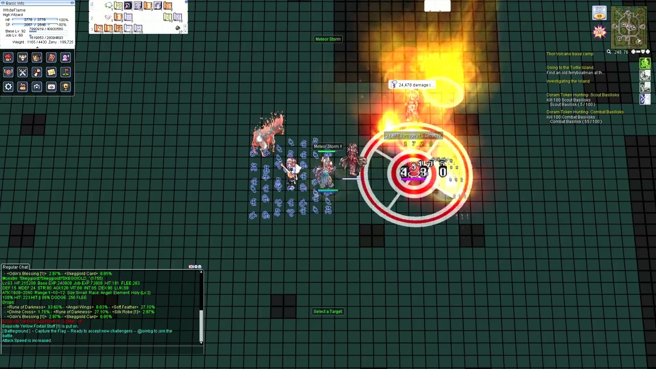 High Wizard meteor test damage - Project Alfheim