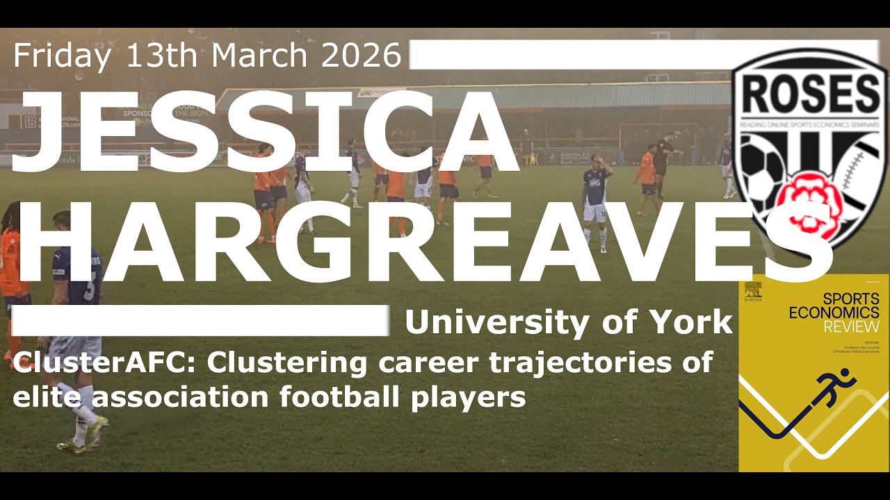 ROSES226 Jess Hargreaves Uni of York, ClusterAFC: Clustering career trajectories of football players