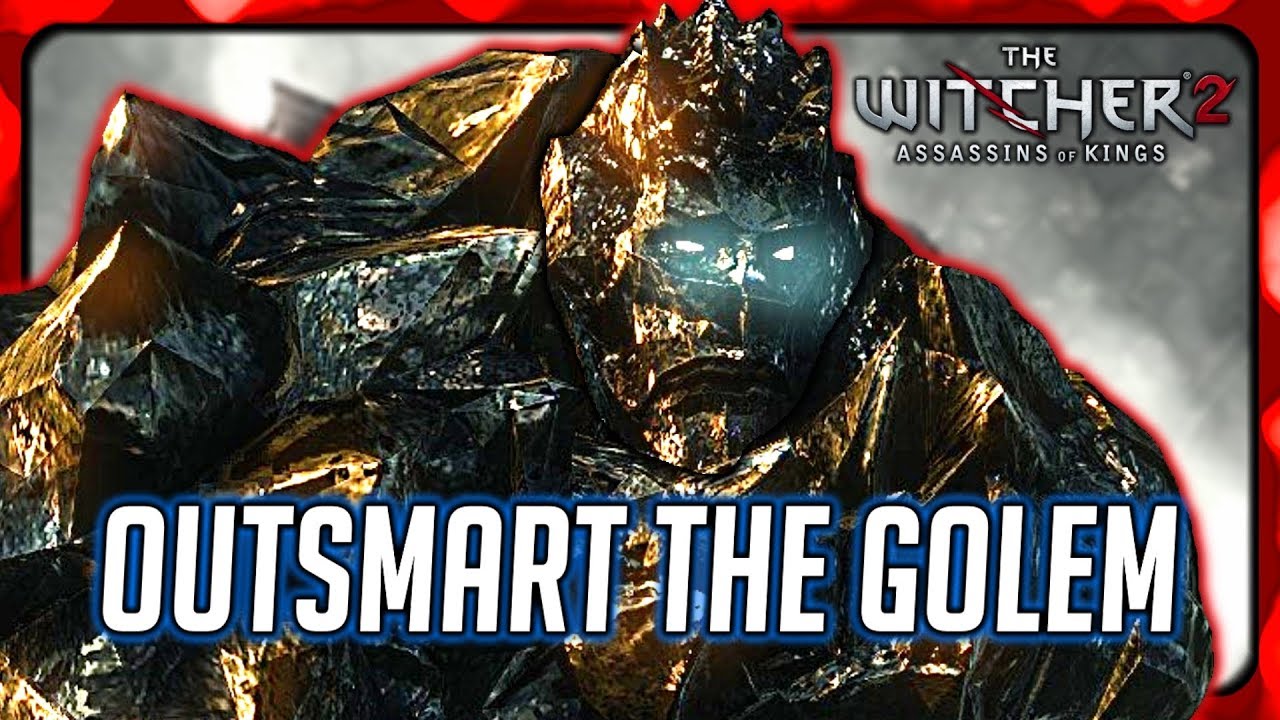 Geralt Outsmarts the Golem - Secrets of Loc Muinne - Witcher 2