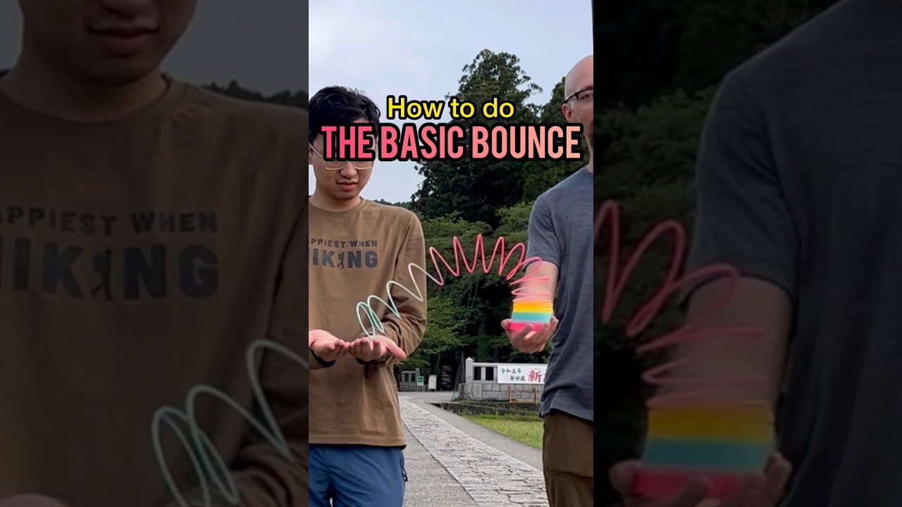 How to bounce your slinky off of stuff #slinkytricks