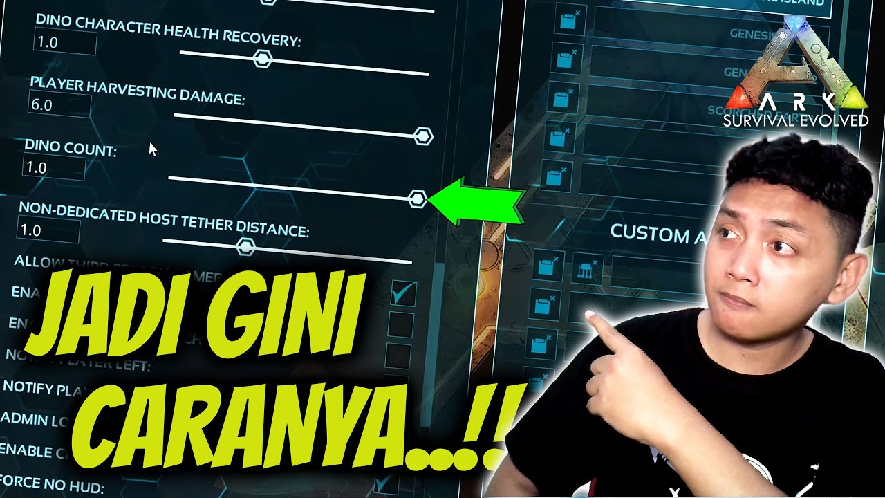 PENJELASAN SEMUA SETTINGAN ARK SURVIVAL EVOLVED DAN ASCENDED