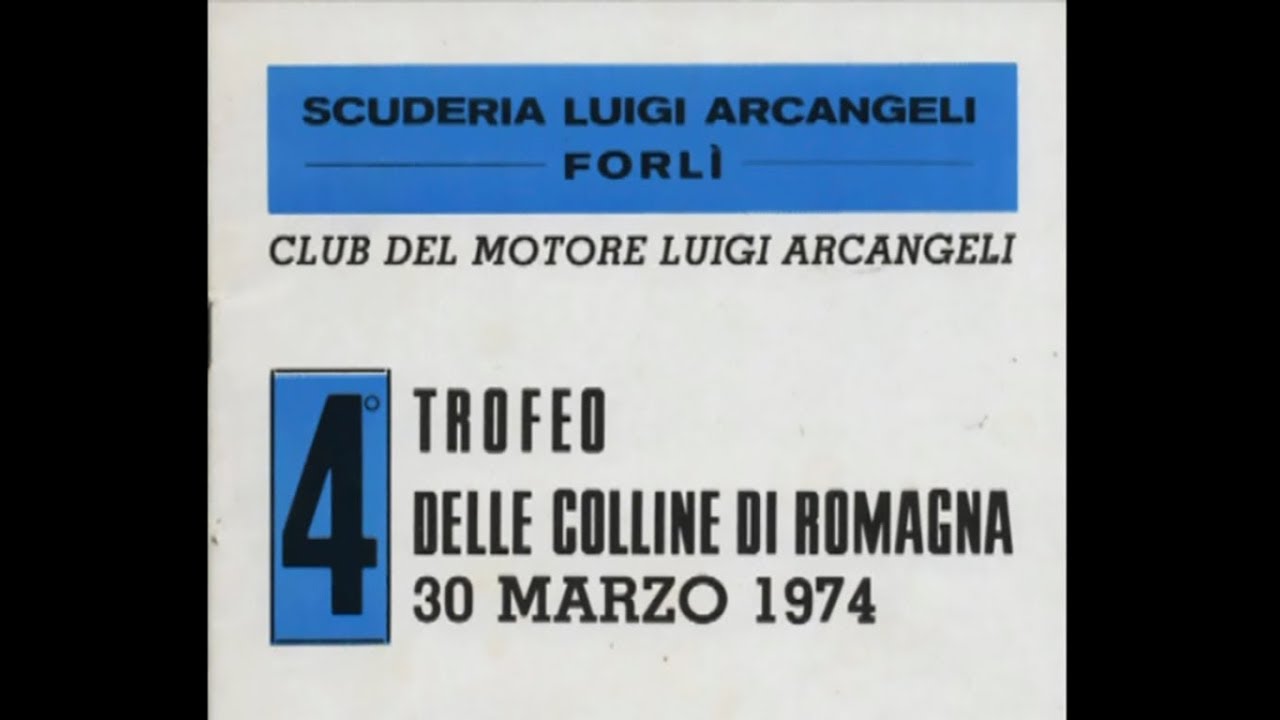 1974 - 4&deg; Rally Colline di Romagna