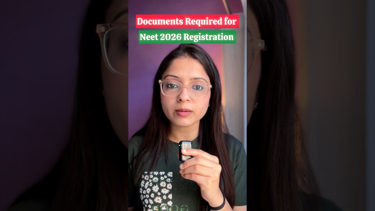 Documents Required for NEET 2026 Registration 🔥✅#neet2026 #neetaspirents #neetform