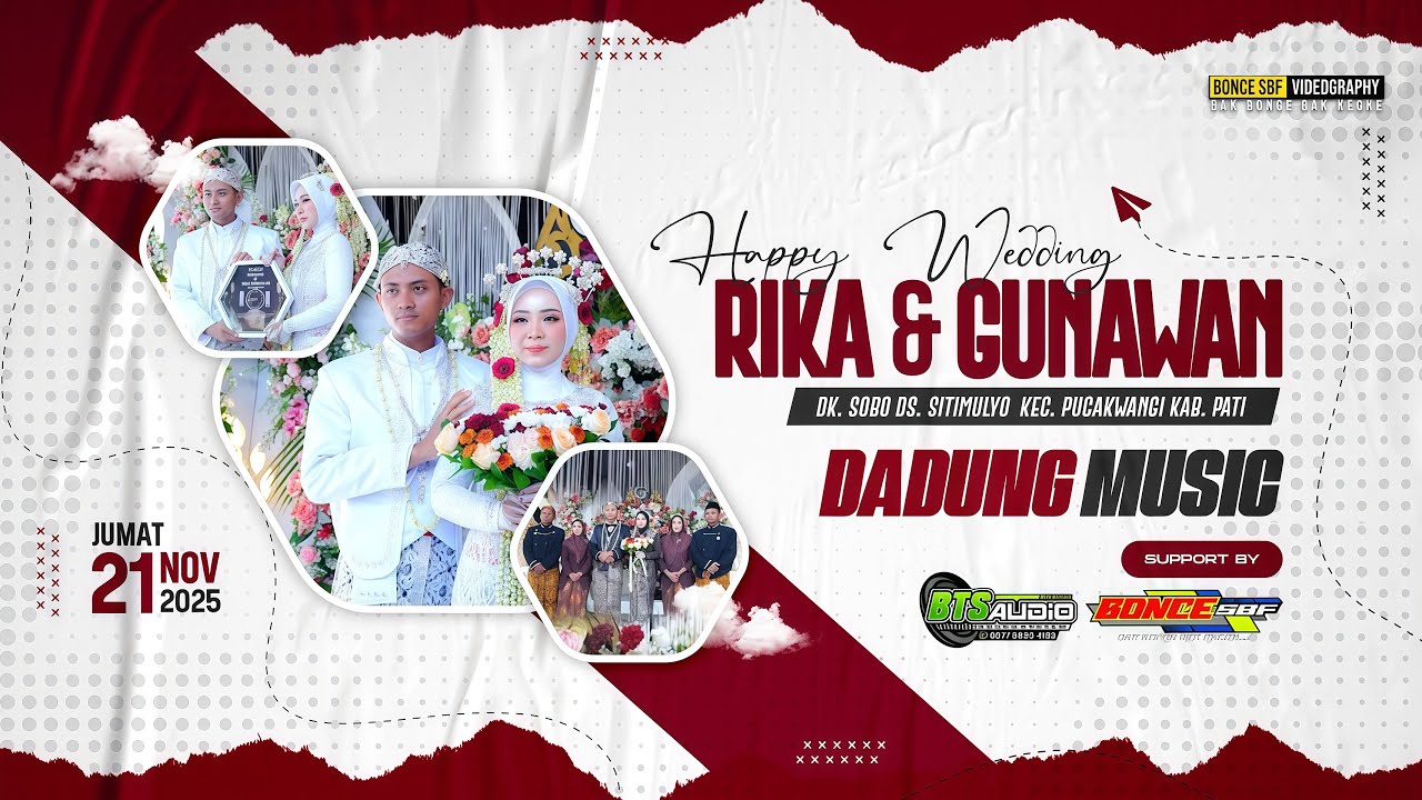 ⭕LIVE DADUNG MUSIC - WEDDING RIKA & GUNAWAN - SOBO SITIMULYO PUCAKWANGI PATI - BTS AUDIO
