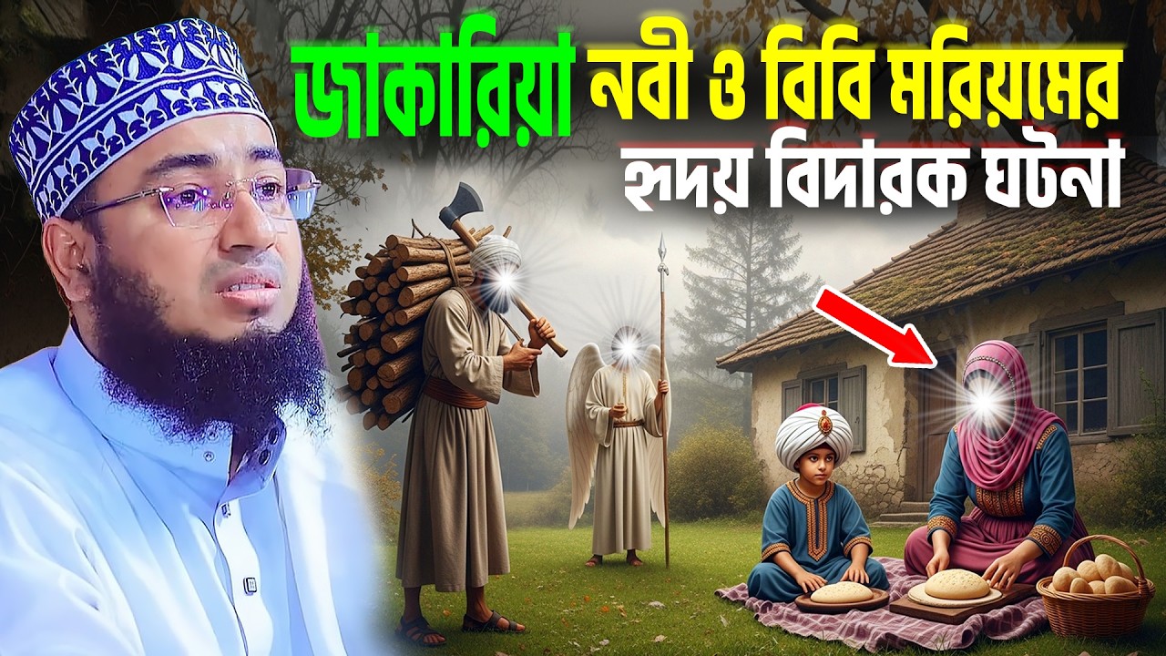 জাকারিয়া  নবী ও বিবি মরিয়মের হৃদয় বিদারক ঘটনা । mufti jahirul islam faridi । maryam er jiboni