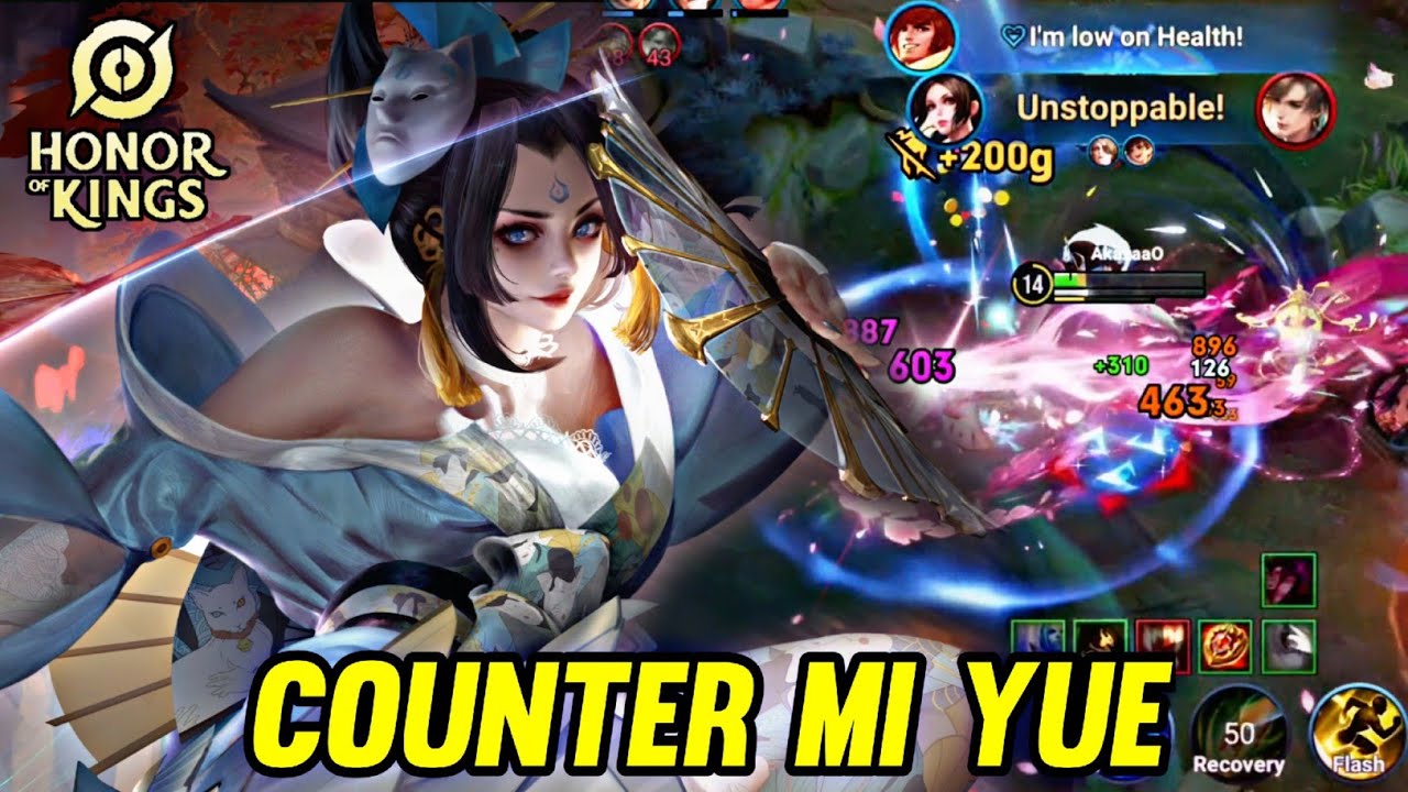 HOK : MAI SHIRANUI GAMEPLAY | COUNTER MI YUE - HONOR OF KINGS
