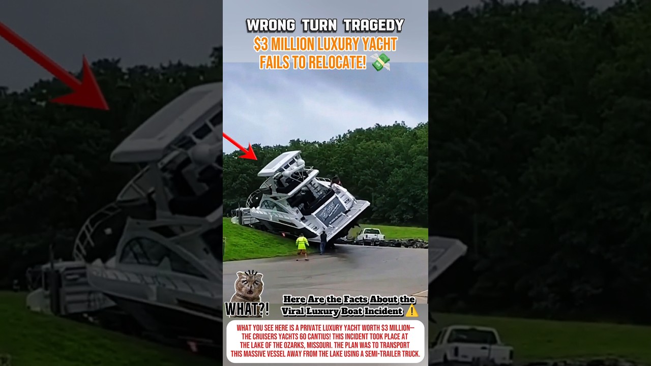 $3 Million Luxury Yacht Fails to Move! 💸 #shortvideos #accident