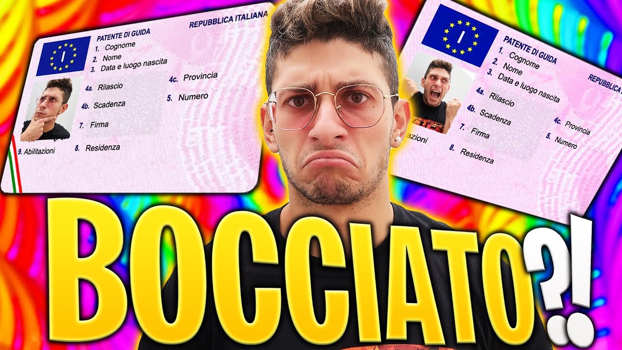 MI HANNO BOCCIATO ALL’ESAME DELLA PATENTE ?!