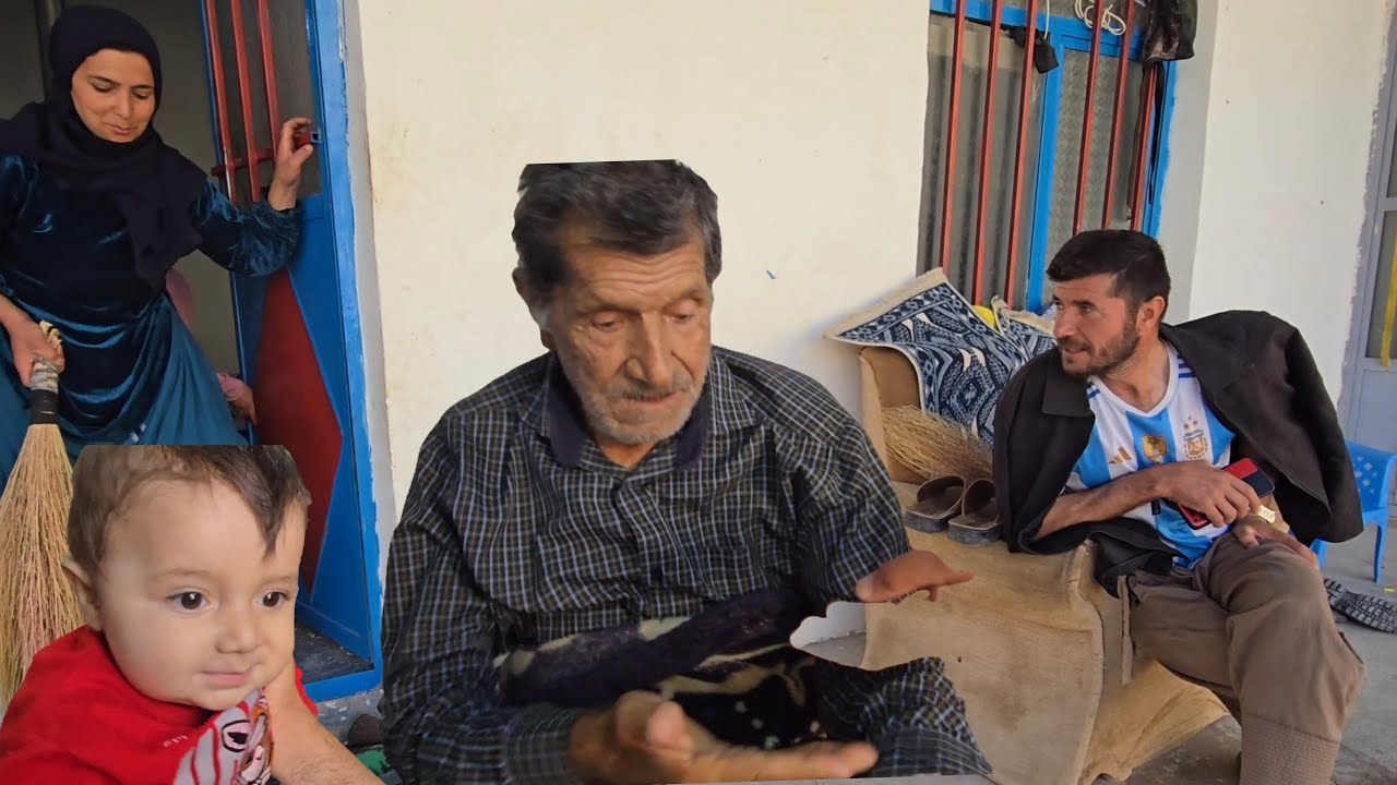 Akram, Sakineh and her husband visit their grandfather