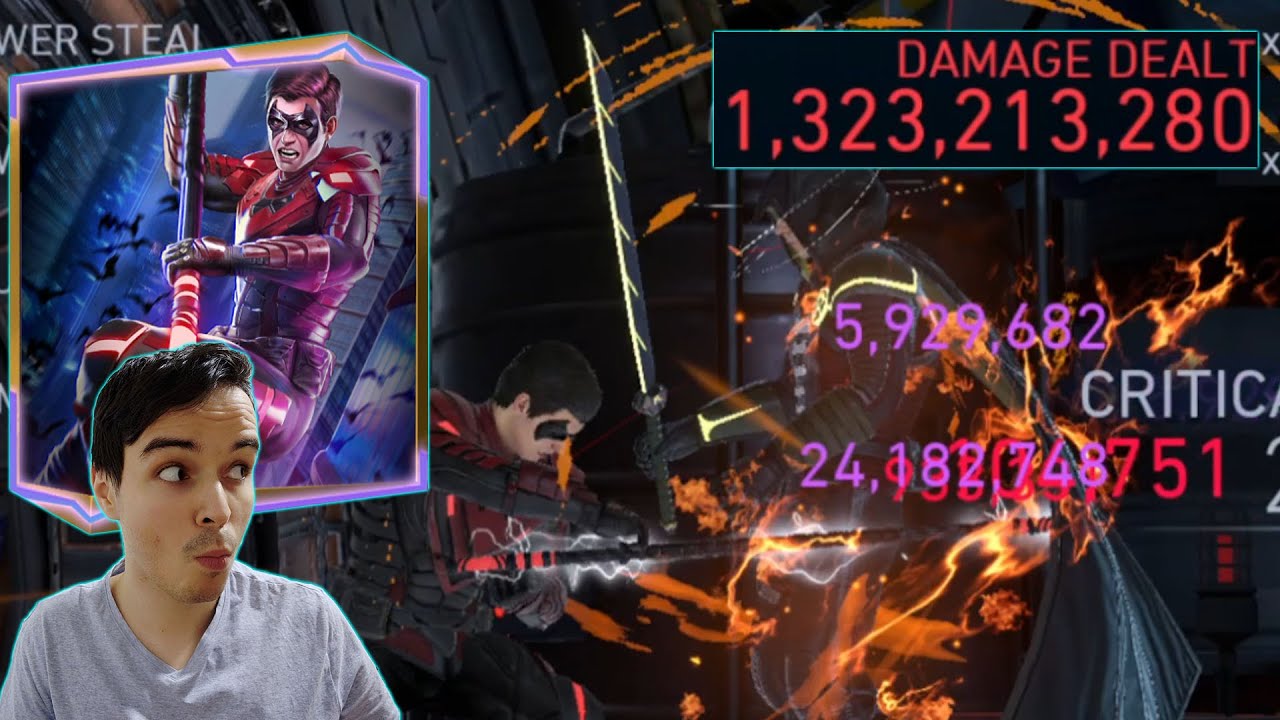 Class Ascended Nightwing Does 1.3 Bil DMG (No Raven) Injustice 2 Mobile
