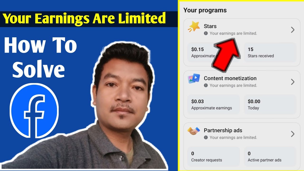 Facebook Your Earnings Are Limited || How To Solve This Problem || 