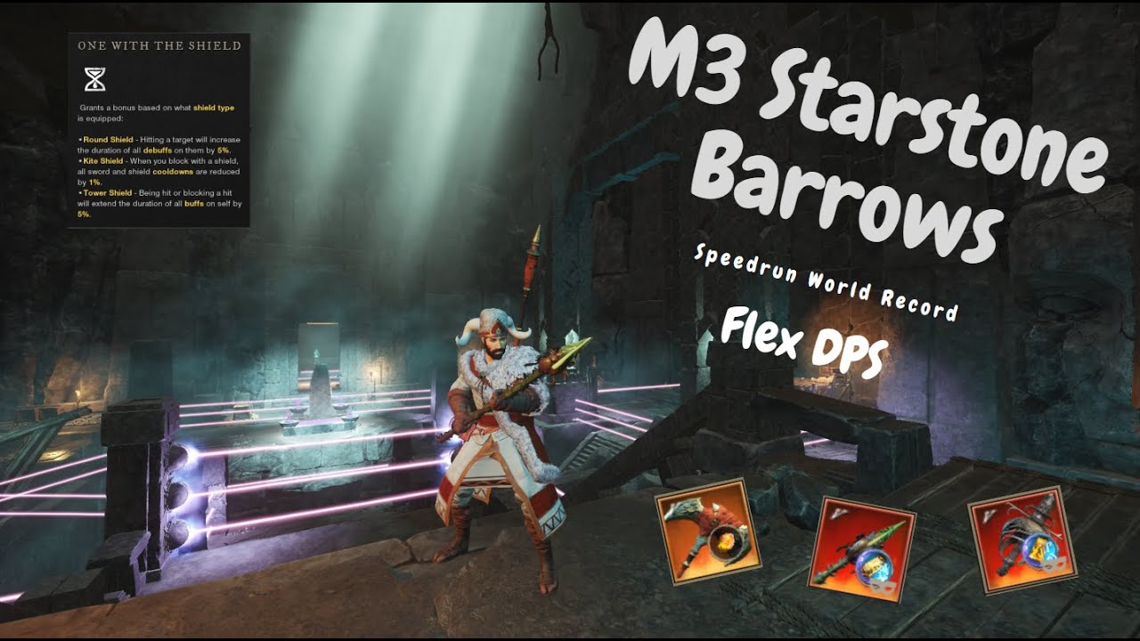 M3 Starstone Barrows - Speedrun World Record - 11:16 - Flex DPS PoV
