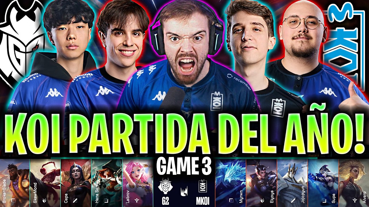 IBAI CASTS THE GAME OF THE YEAR FOR KOI! 😱SO EPIC!🔥 | G2 vs KOI Game 3 LEC 2026 SPANISH IBAI