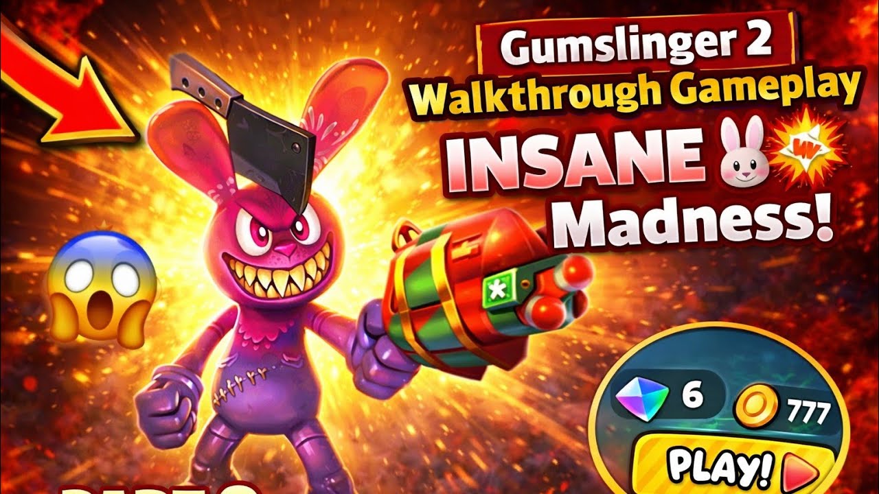Gumslinger 2 Walkthrough Gameplay Part 2 – INSANE Bunny Madness! 🐰💥