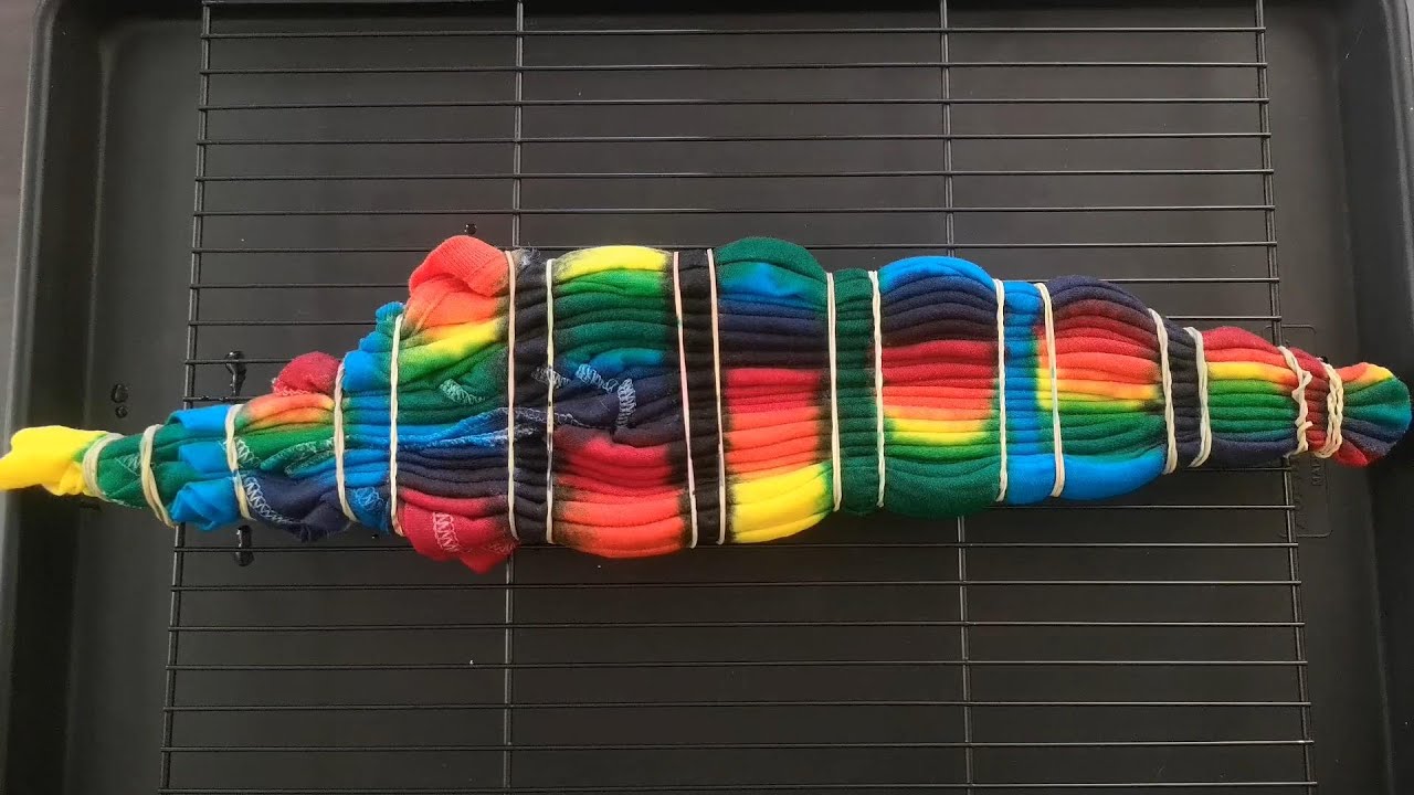 Tie-dye pattern P232 : Fan Fold Gradient