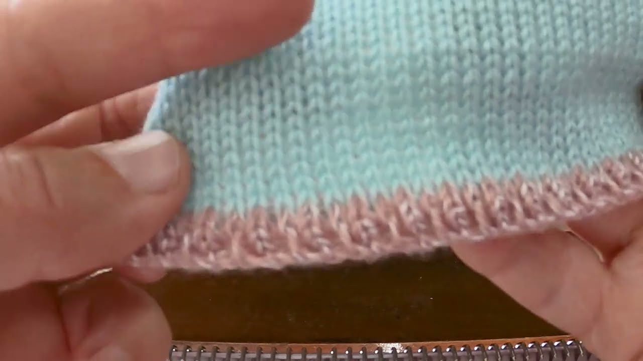 Como fazer uma barra  super rápida em tricô à máquina